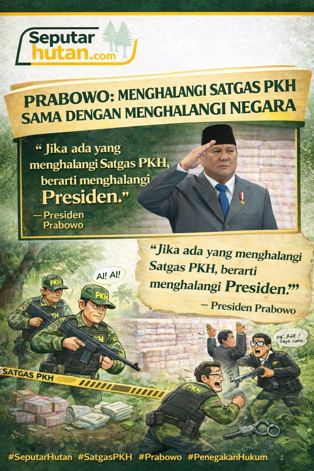 Presiden Prabowo: Menghalangi Satgas PKH Sama dengan Menghalangi Negara